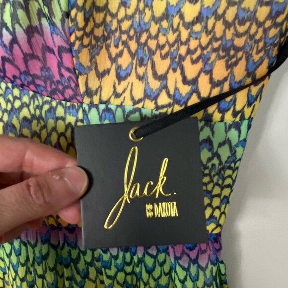 BB Dakota Keelia Tank Mini Dress Multicolor Print Revolve Size 4 Summer Boho NWT - Picture 7 of 14